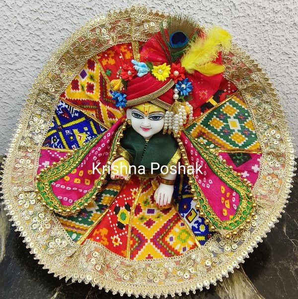 Fancy Premium Work Poshak With Heavy Mukut & Patka – Kp033 - Image 4