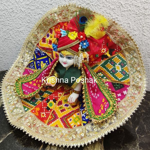 Fancy Premium Work Poshak With Heavy Mukut & Patka – Kp033 - Image 2