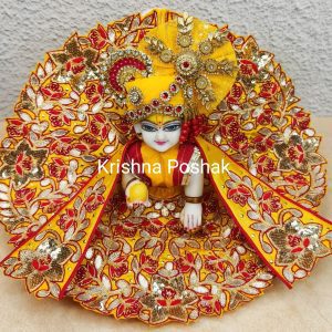 Fancy Premium Work Poshak With Heavy Mukut & Patka – Kp030
