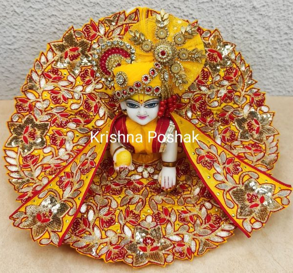 Fancy Premium Work Poshak With Heavy Mukut & Patka – Kp030