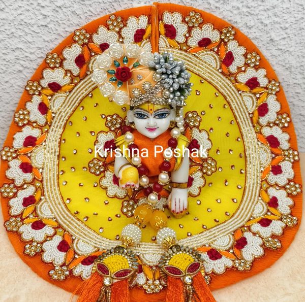 Fancy Premium Work Poshak With Patka And Heavy Mukut – Kp033