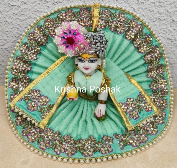 Fancy Premium Work Poshak With Patka And Heavy Mukut – Kp034