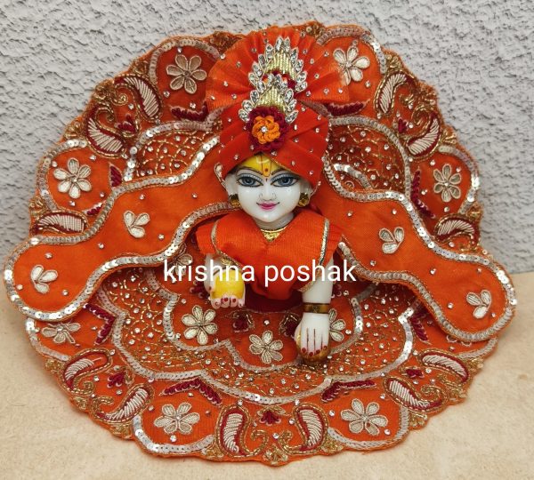 Fancy Premium Work Poshak With Patka And Heavy Mukut – Kp036