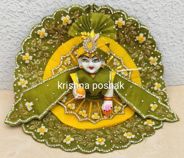Fancy Premium Work Poshak With Patka And Heavy Mukut – Kp035