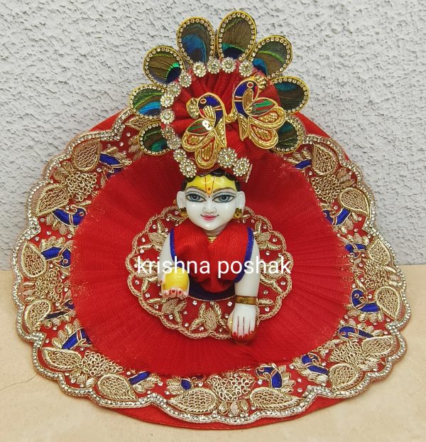 Fancy Premium Work Poshak With Heavy Mukut – Kp027