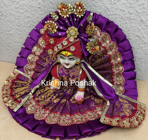 Fancy Premium Work Poshak With Patka And Heavy Mukut – Kp032 - Image 3