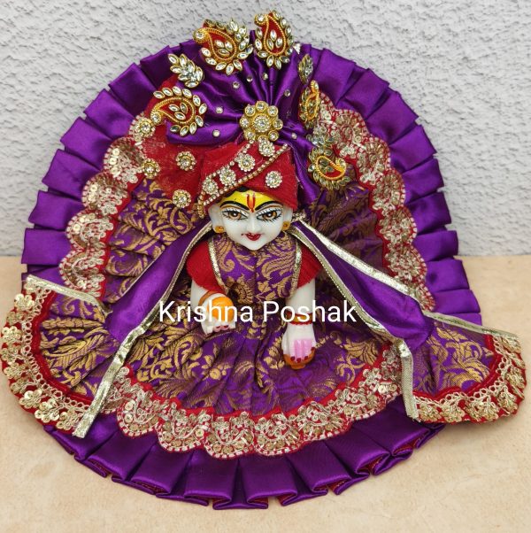 Fancy Premium Work Poshak With Patka And Heavy Mukut – Kp032