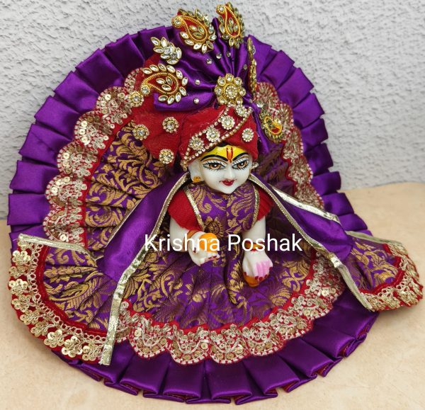 Fancy Premium Work Poshak With Patka And Heavy Mukut – Kp032 - Image 2