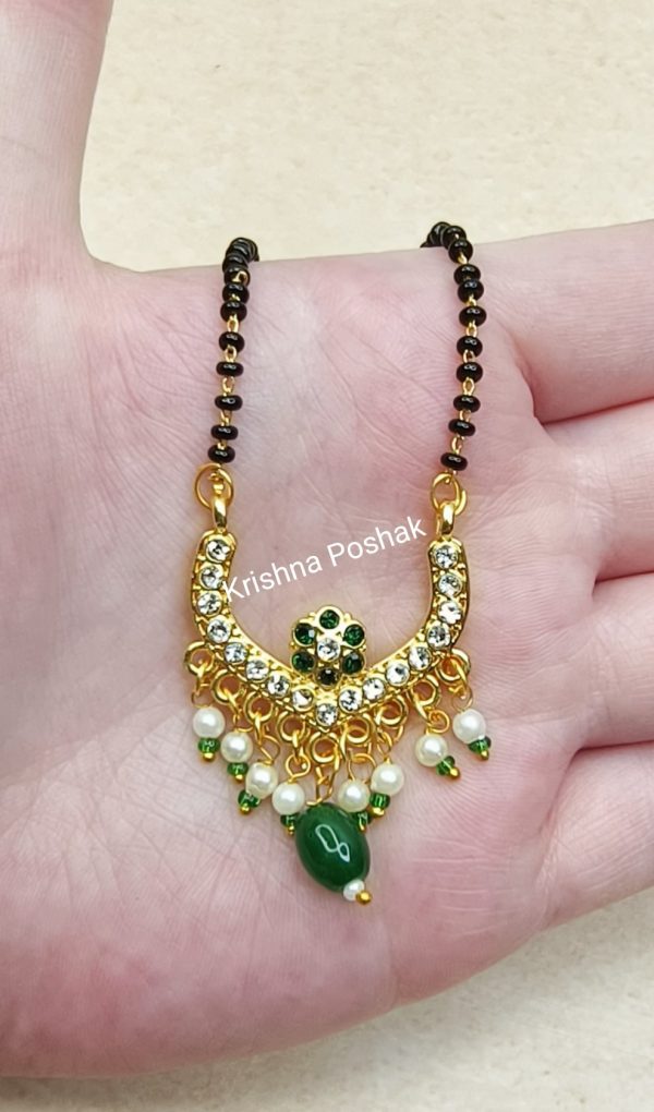 Beautiful Ad Stone Mangalsutra For Radha Rani  Ji- Kp1