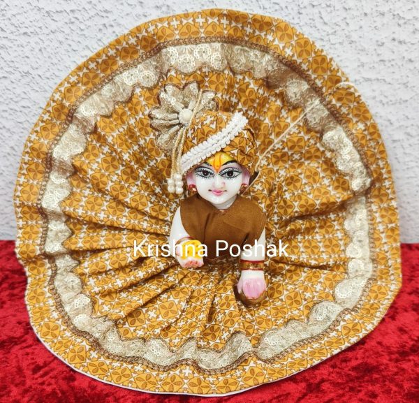 Premium Quality Cotton Poshak for Ladoo Gopal Ji | Washable | k005