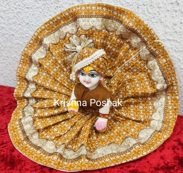 Premium Quality Cotton Poshak for Ladoo Gopal Ji | Washable | k005 - Image 3