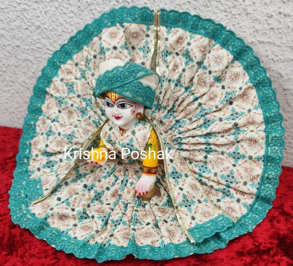 Premium Quality Cotton Poshak for Ladoo Gopal Ji | Washable | k008 - Image 3
