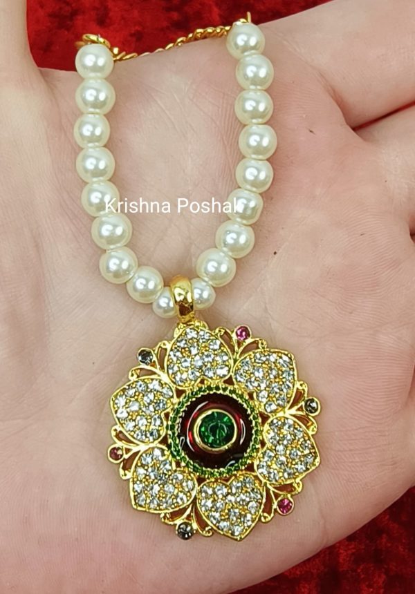 Premium Quality Meenakari Ad Stone Mala For Ladoo Gopal Ji-Kp004