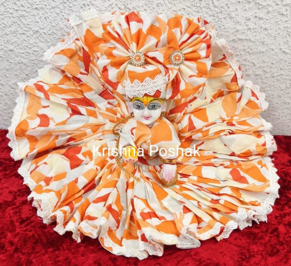 Premium Quality Cotton Poshak for Ladoo Gopalji | Washable | K0013