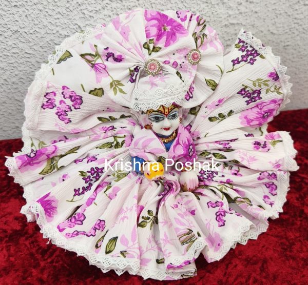 Premium Quality Cotton Poshak for Ladoo Gopalji | Washable | K0012 - Image 2