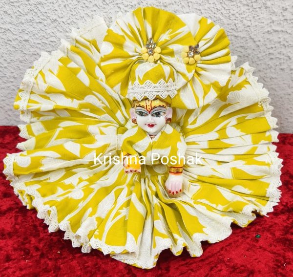 Premium Quality Cotton Poshak for Ladoo Gopalji | Washable | K0011