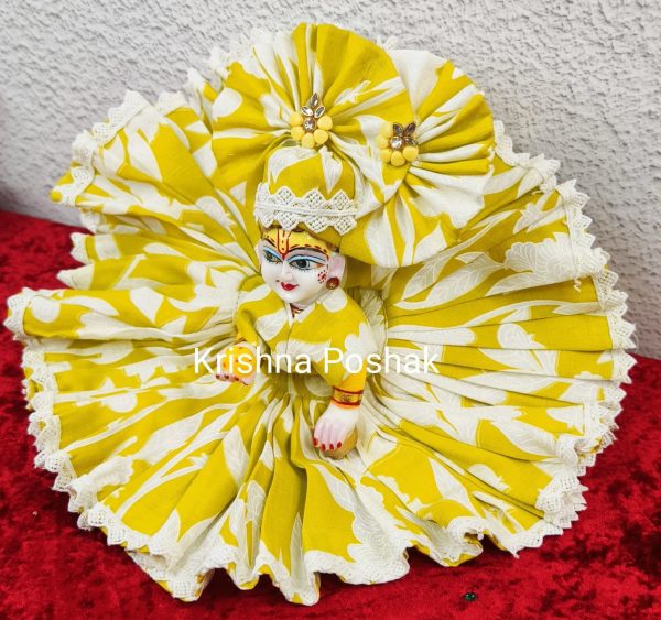 Premium Quality Cotton Poshak for Ladoo Gopalji | Washable | K0011 - Image 3