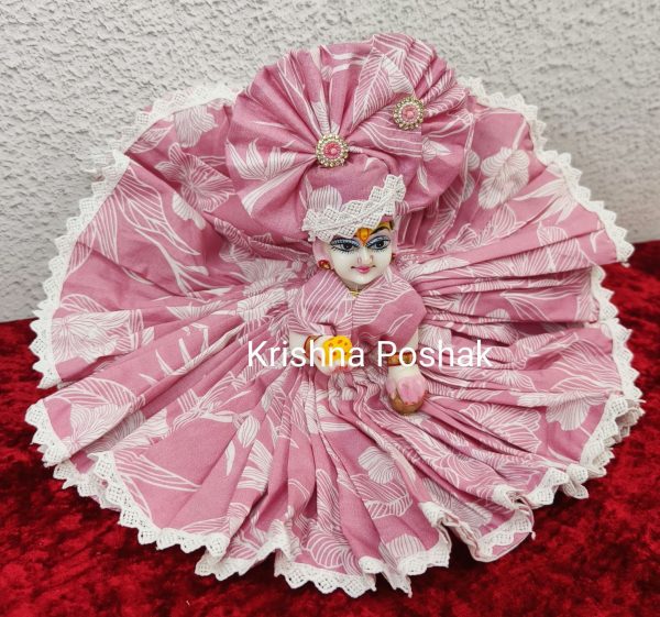 Premium Quality Cotton Poshak for Ladoo Gopalji | Washable | K0010