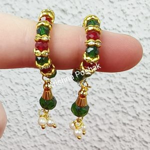 Beautiful Ad Stone Moti Bangles For Radha Krishna JI 
