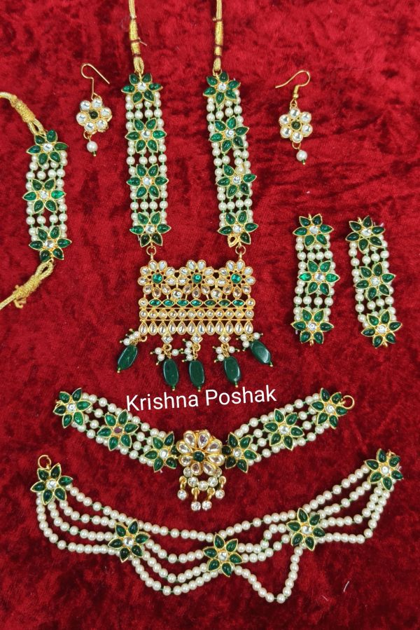 Premium Quality Jewellery  Set For Radha Krishna Ji -KP02
