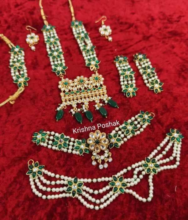 Premium Quality Jewellery  Set For Radha Krishna Ji -KP02 - Image 2