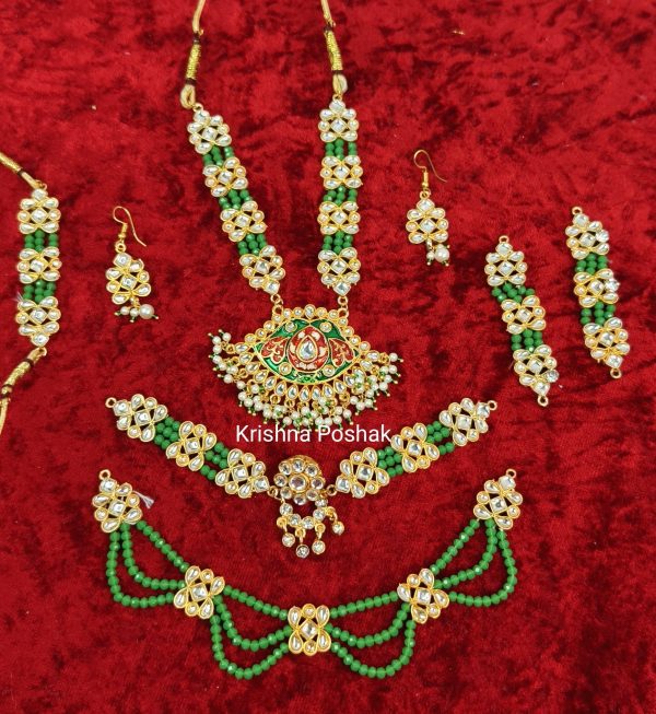 Premium Quality Jewellery  Set For Radha Krishna Ji -KP01