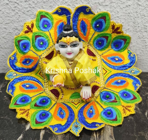 Summer Collection Poshaks For Laddu Gopalji - KP7 - Image 4