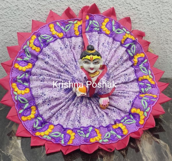 Summer Collection Poshaks For Laddu Gopalji - KP3 - Image 4