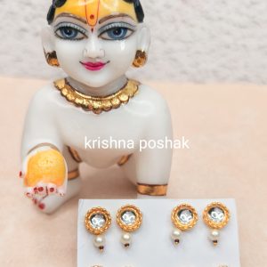Earring for Laddu Gopalji Sticking Tops (Pair)-1