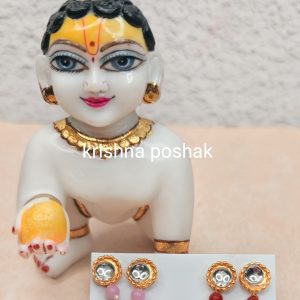 Earring for Laddu Gopalji Sticking Tops (Pair)-5