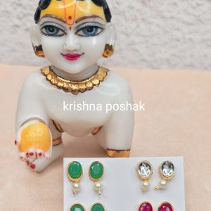 Earring for Laddu Gopalji Sticking Tops (Pair)-9