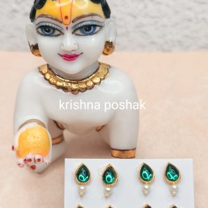 Earring for Laddu Gopalji Sticking Tops (Pair)-7
