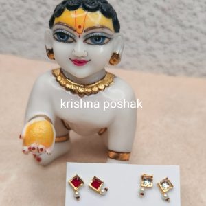 Earring for Laddu Gopalji Sticking Tops (Pair)-6