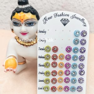 Earrings for Laddu Gopal Ji Tops (Pair)-1