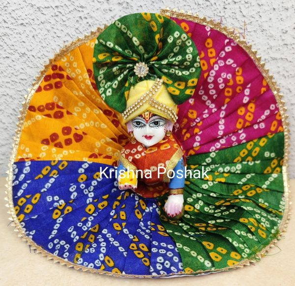 Fancy Bandhani Poshak For Laddu Gopalji - AP1