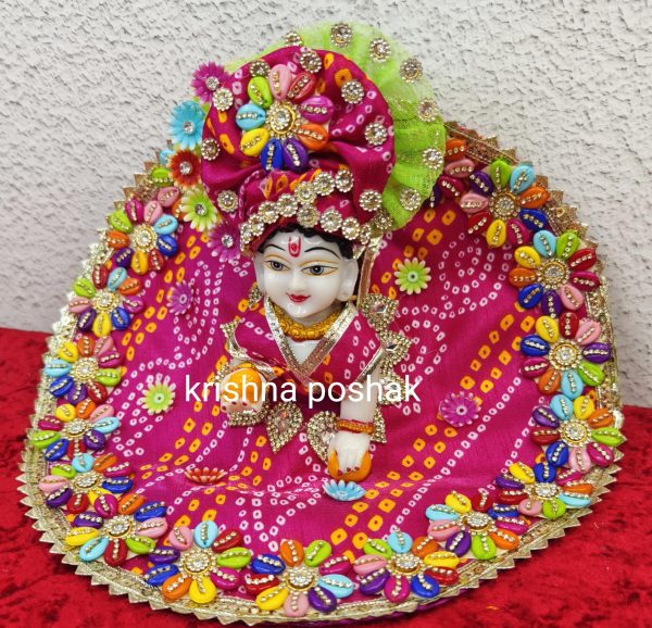 Janmastami Special Bandhani Poshak For Laddu Gopalji- J1 - Image 3