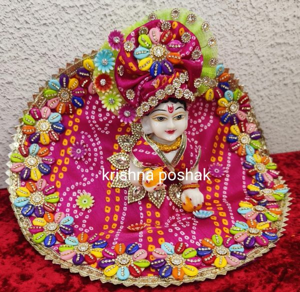 Janmastami Special Bandhani Poshak For Laddu Gopalji- J1 - Image 2