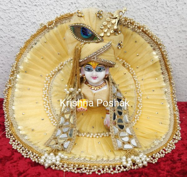 Premium Quality Beautiful Festival Collection Poshak With Heavy Mukut And Patka - 6 - Image 4