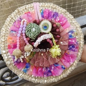 Premium Quality Beautiful Festival Collection Poshak With Heavy Mukut And Patka - 7