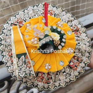 Premium Quality Beautiful Festival Collection Poshak With Heavy Mukut And Patka - 2