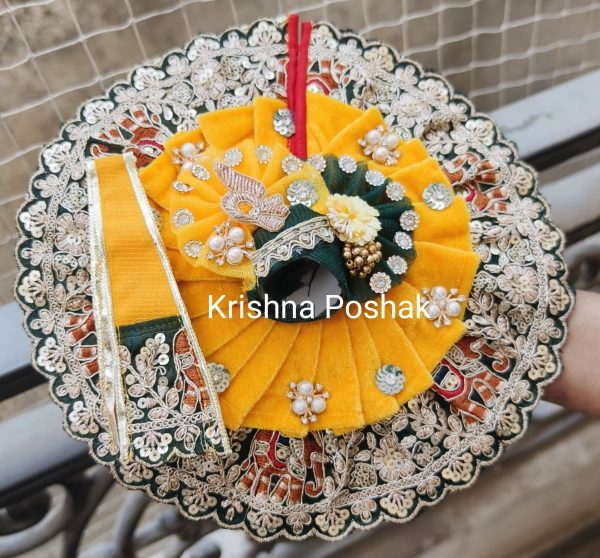 Premium Quality Beautiful Festival Collection Poshak With Heavy Mukut And Patka - 2