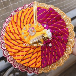 Premium Quality Beautiful Festival Collection Poshak With Heavy Mukut - 5
