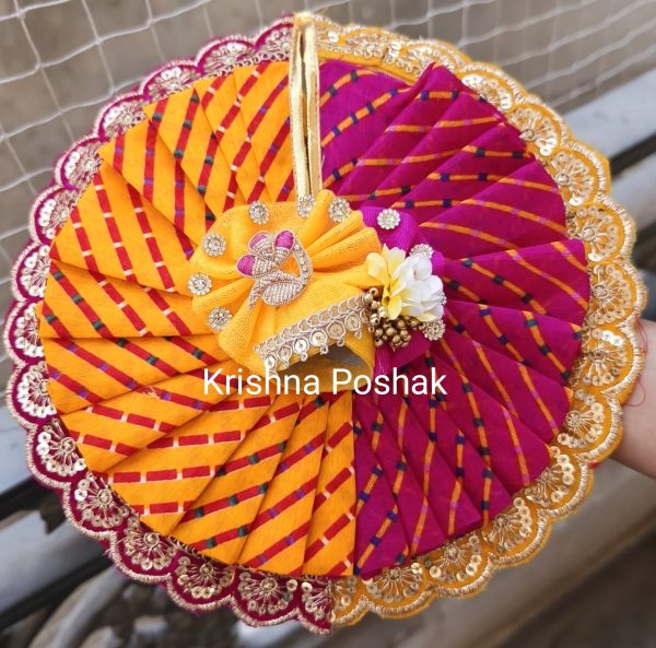 Premium Quality Beautiful Festival Collection Poshak With Heavy Mukut - 5