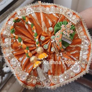 Premium Quality Beautiful Festival Collection Poshak With Heavy Mukut And Patka - 15