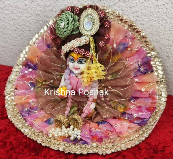 Premium Quality Beautiful Festival Collection Poshak With Heavy Mukut And Patka - 7 - Image 2