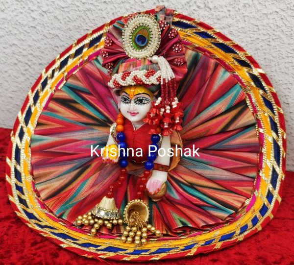 Premium Quality Beautiful Festival Collection Poshak With Heavy Mukut And Patka - 8 - Image 2
