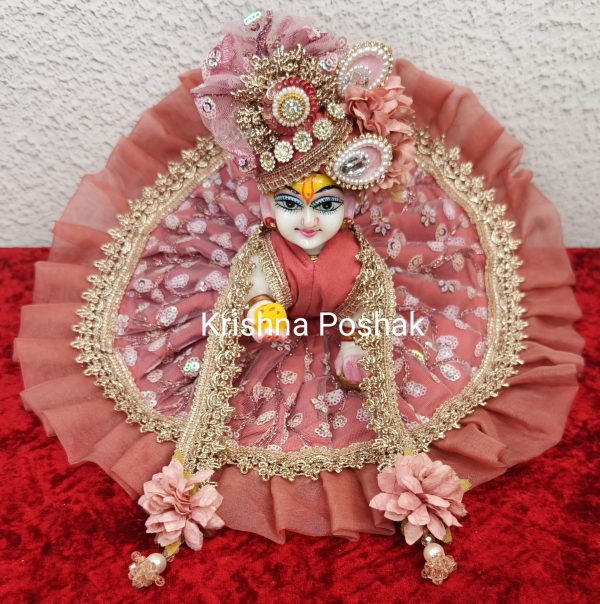Premium Quality Beautiful Festival Collection Poshak With Heavy Mukut And Patka - 9 - Image 4
