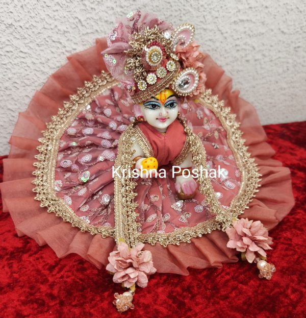 Premium Quality Beautiful Festival Collection Poshak With Heavy Mukut And Patka - 9 - Image 2