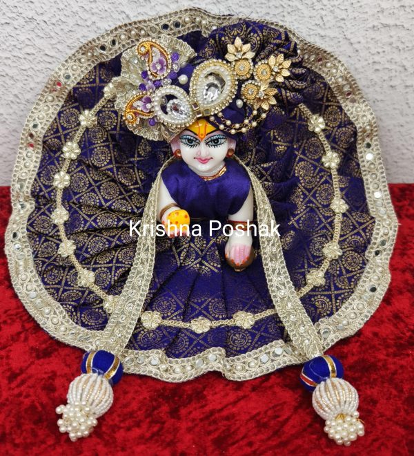 Premium Quality Beautiful Festival Collection Poshak With Heavy Mukut And Patka - 10 - Image 4