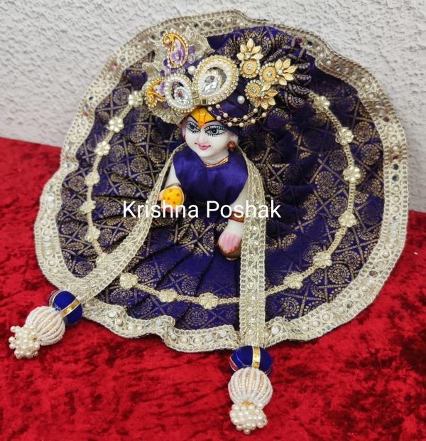 Premium Quality Beautiful Festival Collection Poshak With Heavy Mukut And Patka - 10 - Image 3